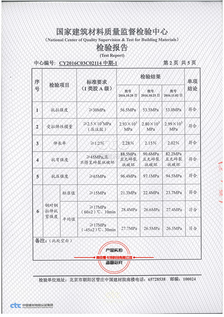 檢測報告齊全，不怕接受質疑！