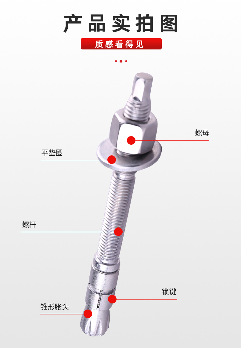 膠粘模擴底錨栓